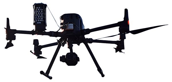 Bild einer fliegende Drohne